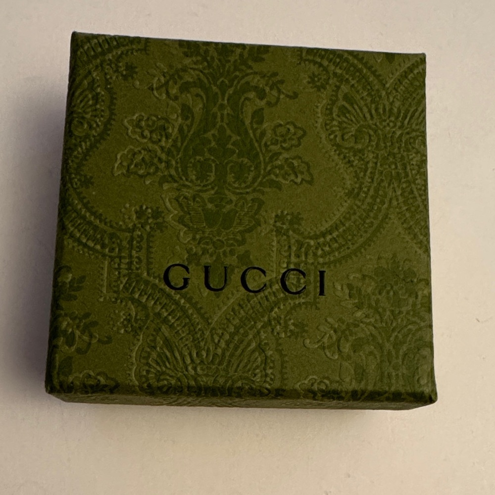 Gucci Olive Green Embossed Box